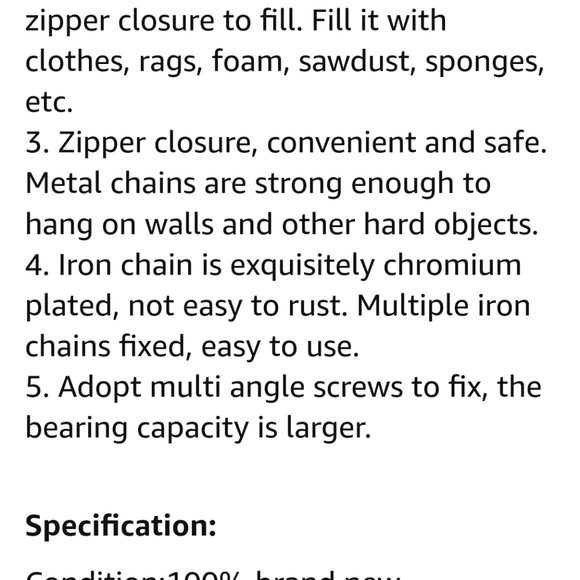 Kids Durable Heavy Duty Resistant to Play Boxing  Sandbag Hollow Punch Bag - Picture 6 of 7